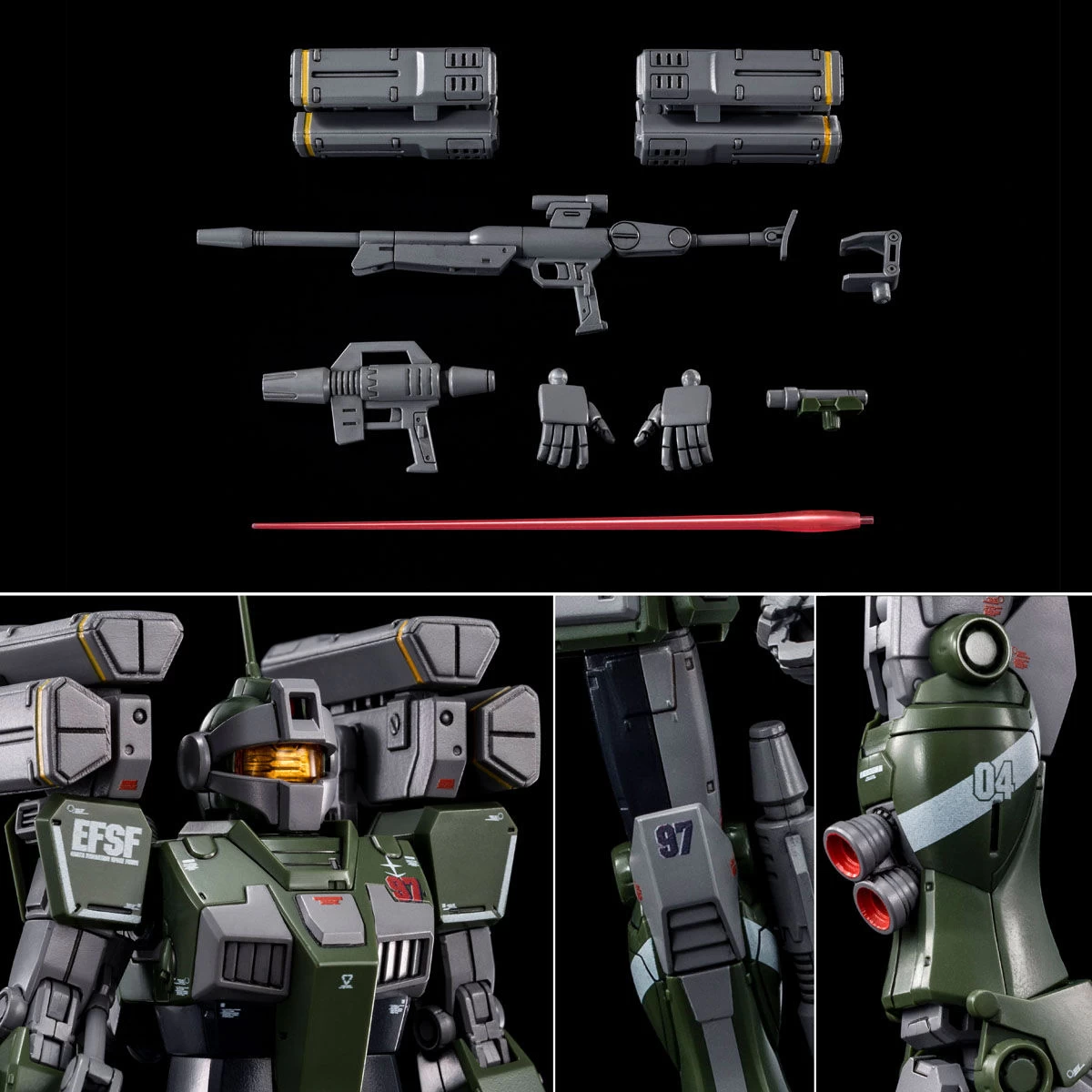 HG 1/144 GM SNIPER CUSTOM RGM-79SC (WITH MISSILE LAUNCHER) 10 HG 1/144 GM SNIPER CUSTOM RGM-79SC (WITH MISSILE LAUNCHER) – Image 8