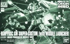 HG 1/144 GM SNIPER CUSTOM RGM-79SC (WITH MISSILE LAUNCHER)