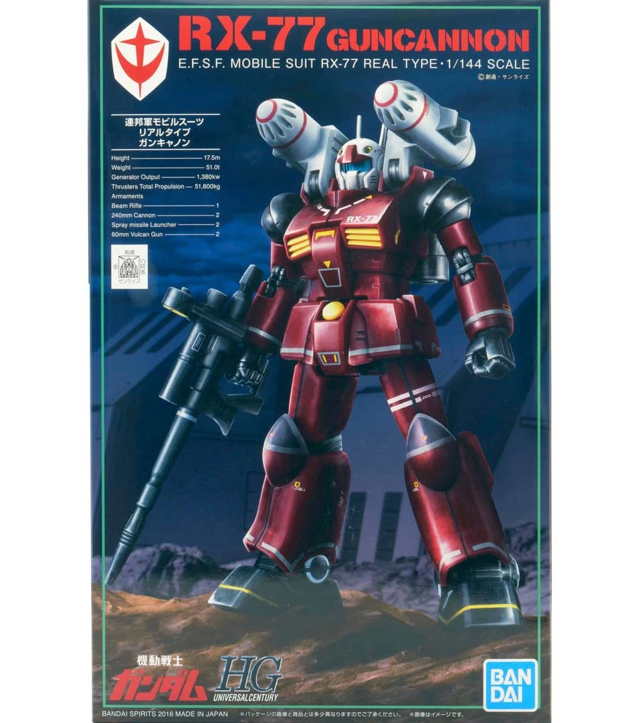 HGUC 1/144 Guncannon (21st Century Real Type Color Ver.)