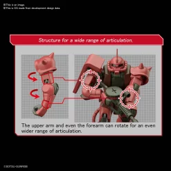 HGUC 1/144 MS-06S Char’s Zaku II [40TH LIMITED] -GUNDAM EN LIGNE hg ms06s zaku2 o4