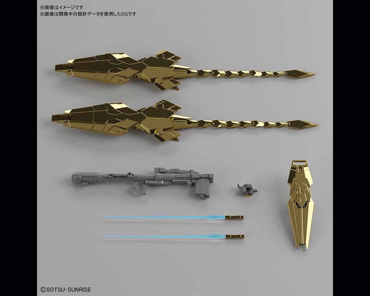 HGUC 1/144 GUNDAM PHENEX (UNICORN MODE) (NT VER.) (GOLD COATING) – Image 4