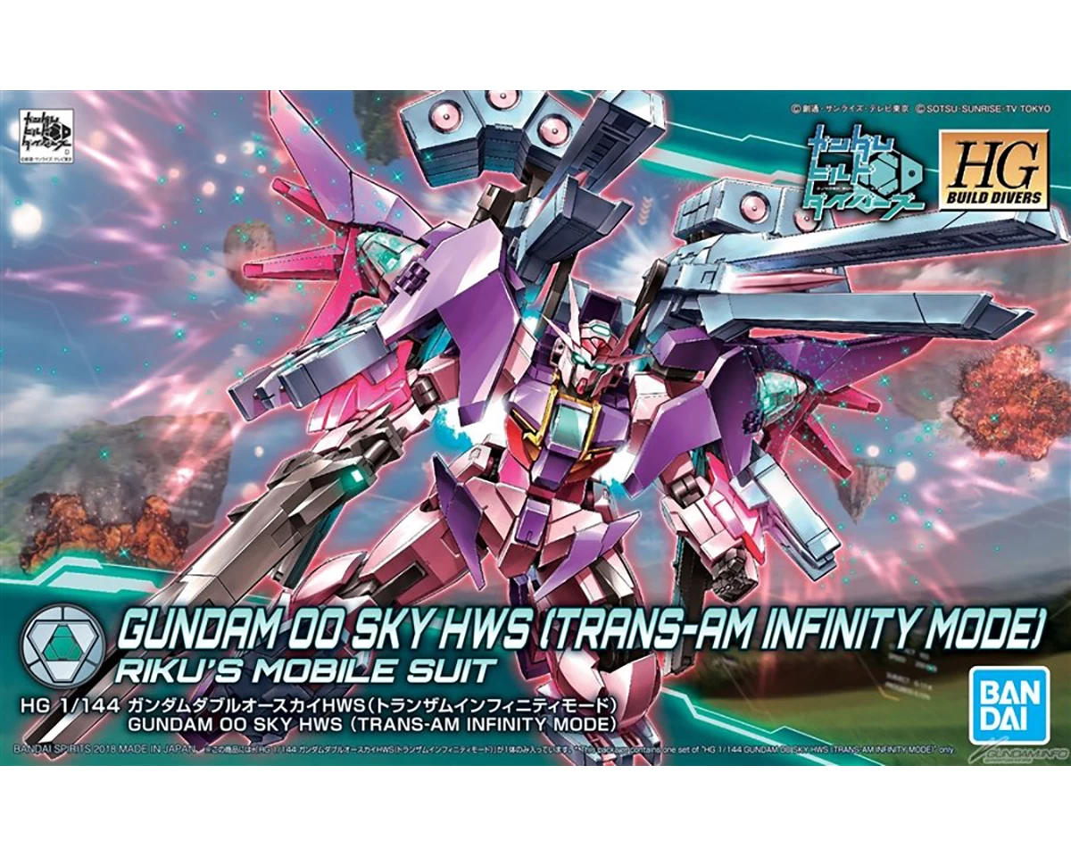 HGBD 1/144 GUNDAM 00 SKY HWS TRANS-AM INFINITY MODE 3 HGBD 1/144 GUNDAM 00 SKY HWS TRANS-AM INFINITY MODE